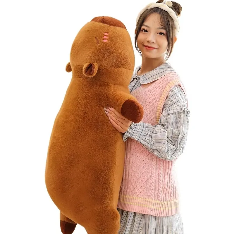 Crocodile Capybara En Peluche, Oreiller En Peluche Crocodile Capybara, Jouet En Peluche Crocodile Capybara Mignon Extensible, Peluches Douces Réalistes Pour , Oreillers En Peluche Pour Chambre à Couch