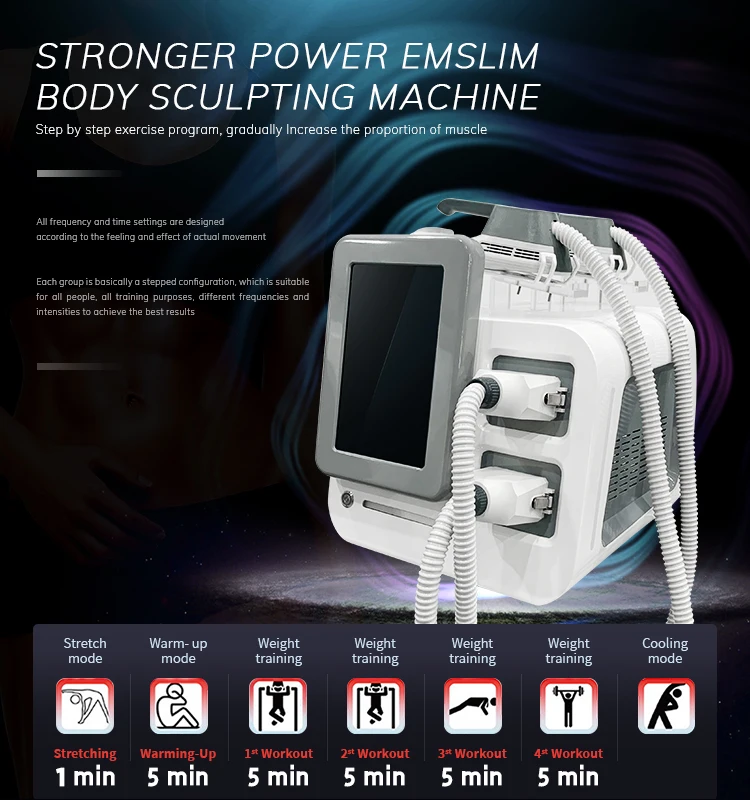 

14 Tesla 6000W Neo EMS RF Sculpt Body Shaping, электромагнитная потеря веса