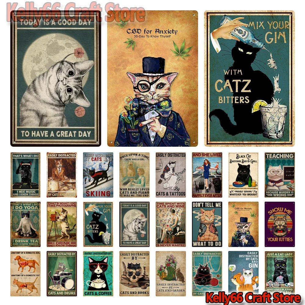 [Kelly66] Pet Cat Coffee Bath Soap My Lord To Wipe Nice Tin Poster Metal Sign Home Pub Bar Decor Painting 20*30 Cm Size La-66