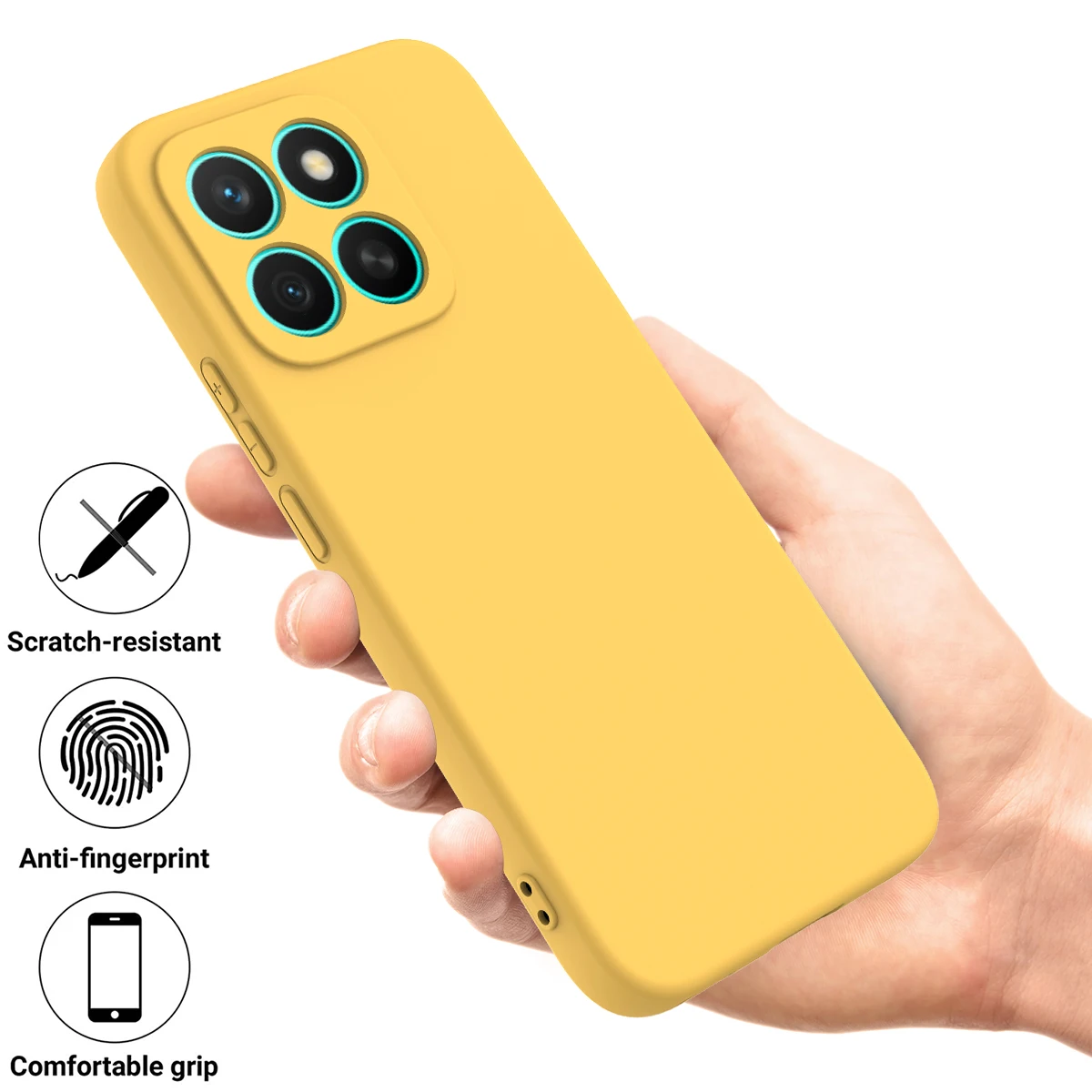 Luxury Silicone Case - Ultra-thin, Soft, Anti-fall, Shockproof Cover with Skin-feel Finish and Lanyard