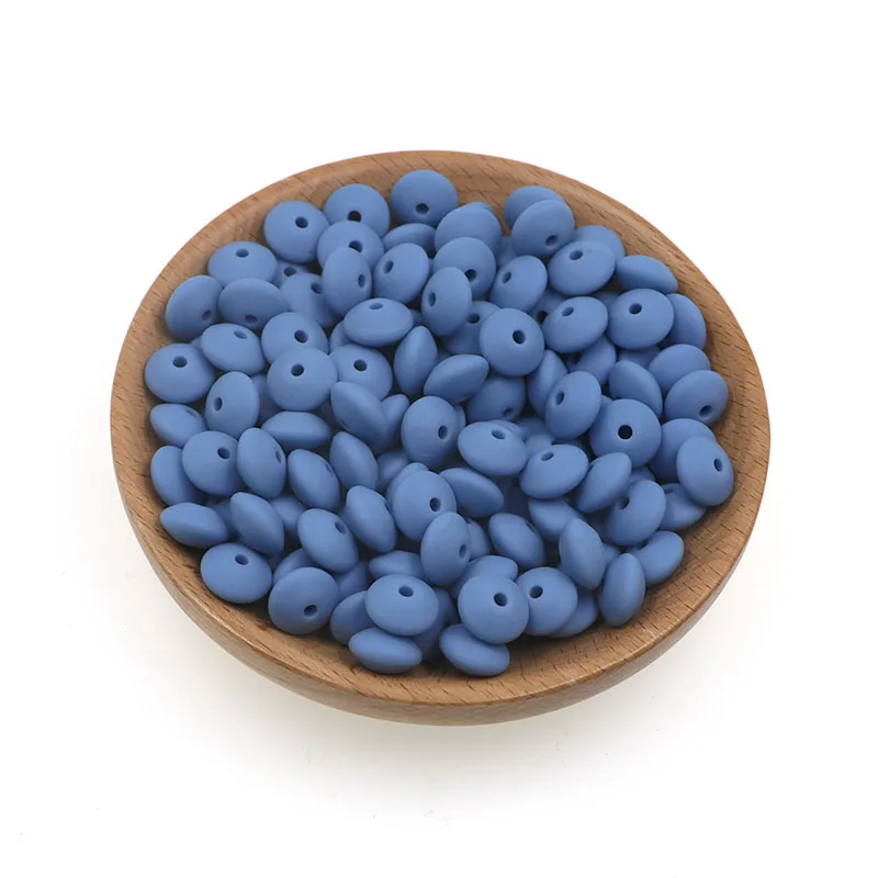 Silicone Lentil Spacer Beads for DIY Accessories (12mm, Multiple Quantities Available)