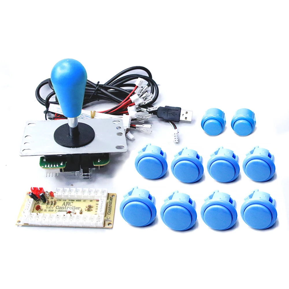 Sanwa 아케이드 DIY 키트, 지연 제로 USB 보드 컨트롤러, 게임 조이스틱, 명령 PC, 라즈베리 파이, Obsf 푸시 단추,  원 플레이어 세트 복사 - AliExpress