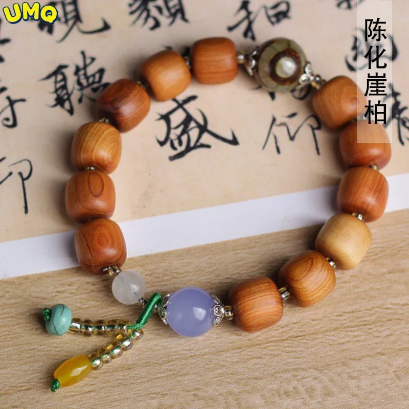 

Chen Huaya Cypress Old Shaped Beads Diy Rhyme Style 1.2 × 12 Hand String Men's and Women's Stationery Beads