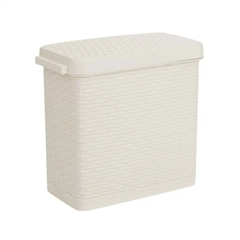 

Trash Can, Wastebasket, Bathroom Garbage Bin, Home, Hotel, Office, Ivory