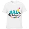 Girls Birthday Party Family Matching Clothes Mother Father Daughter Outfits T-shirt Parent-child Summer T Shirt Short Sleeve Top 2