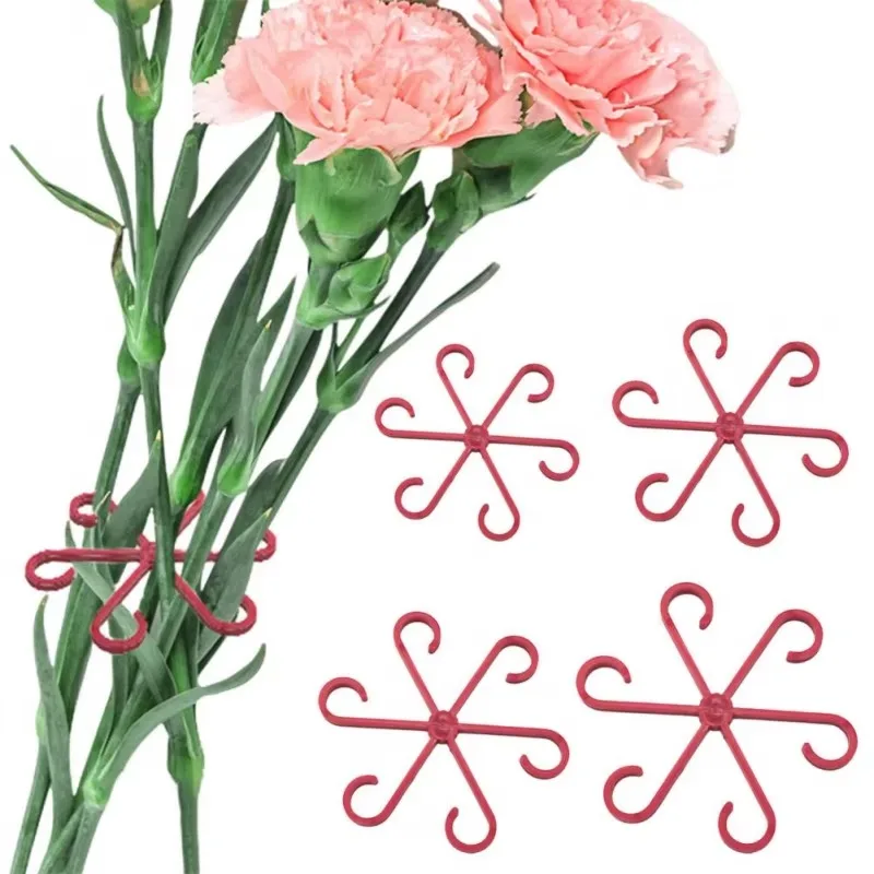 Plant Stem Support 4PCS Reusable Plant Fixed Gathering Shelf Plant Stem Support Stub Stem Organizer Gardening Tools