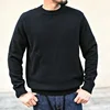 Sauce Zhan Mens Sweater Pullover Sweaters for Men O-neck Solid Color 100% Sheep's Wool Autumn Winter Sweater  High Density 3