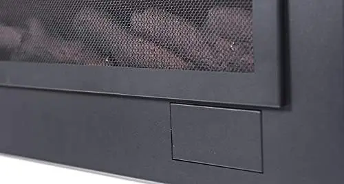 Anti-Glare Screen-Front 50" Electric Fireplace Features Anti-glare Steel/screen Front for More Traditional Fireplace Displays