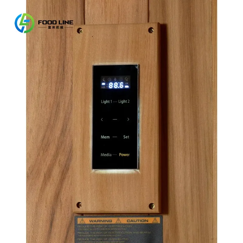 Customized Luxury 4-6 Person Modern Traditional Red Cedar Wood Indoor Sauna Electric Heating Dry Steam for Relaxation Spruce 4
