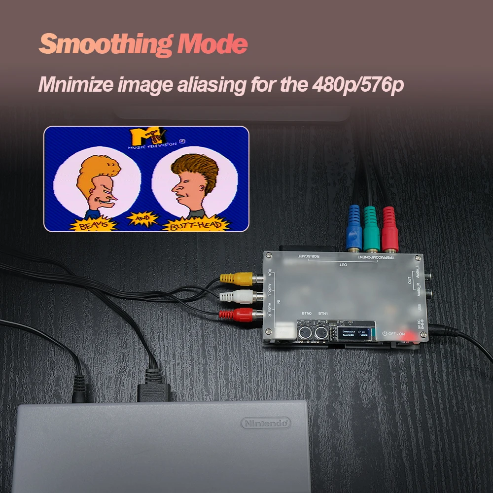 Bitfunx Composite/AV S-video To Component Scart RGB Video 