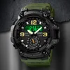Skmei 1637 Dual Movement 3 Time Sport Wristwatch Mens Waterproof Electronic Watches Montre Homme Shockproof  Digital Men Watch 1