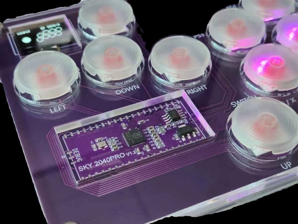 Raspberry pi Street Fighter Jogo Tekken Punk Ps4 Joystick Axis Sky2040 Teclado de Luta - Image 6