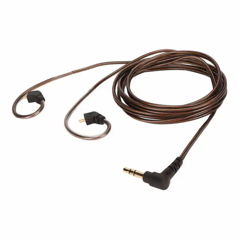 Headphone Sound Cable Noise Reduction Replacement Headphone Upgrade Cable with Mic for 2 Pin 0