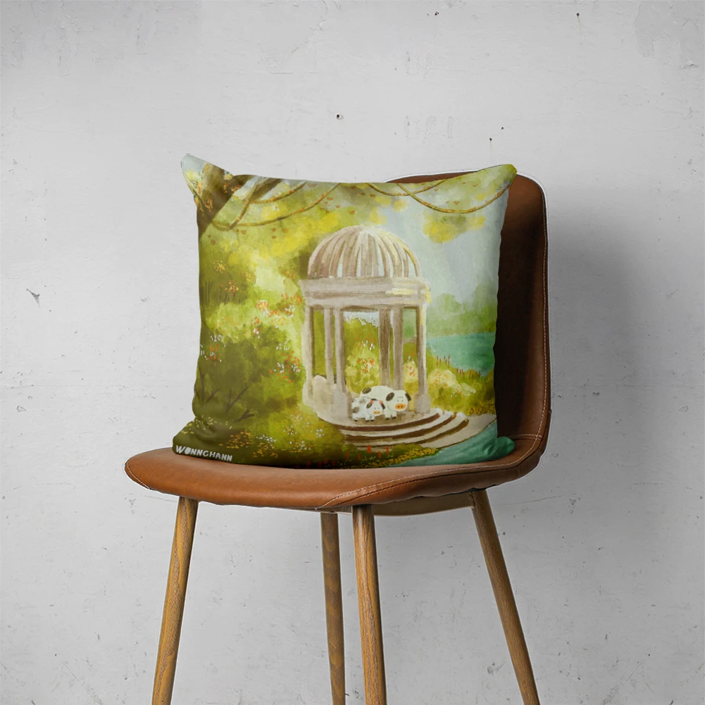 

CUTE CAT PILLOW 033 Customizable Bedroom Bed Sofa Hotel Car Lumbar Pillow Fashion Decorative Pillow Cover
