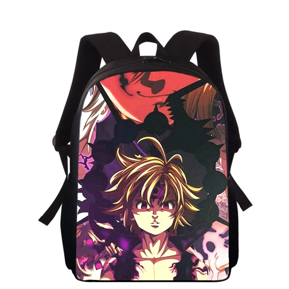 The Seven Deadly Sins 15” 3D Print Kids Backpack Primary School Bags for Boys Girls Back Pack Students School Book Bags