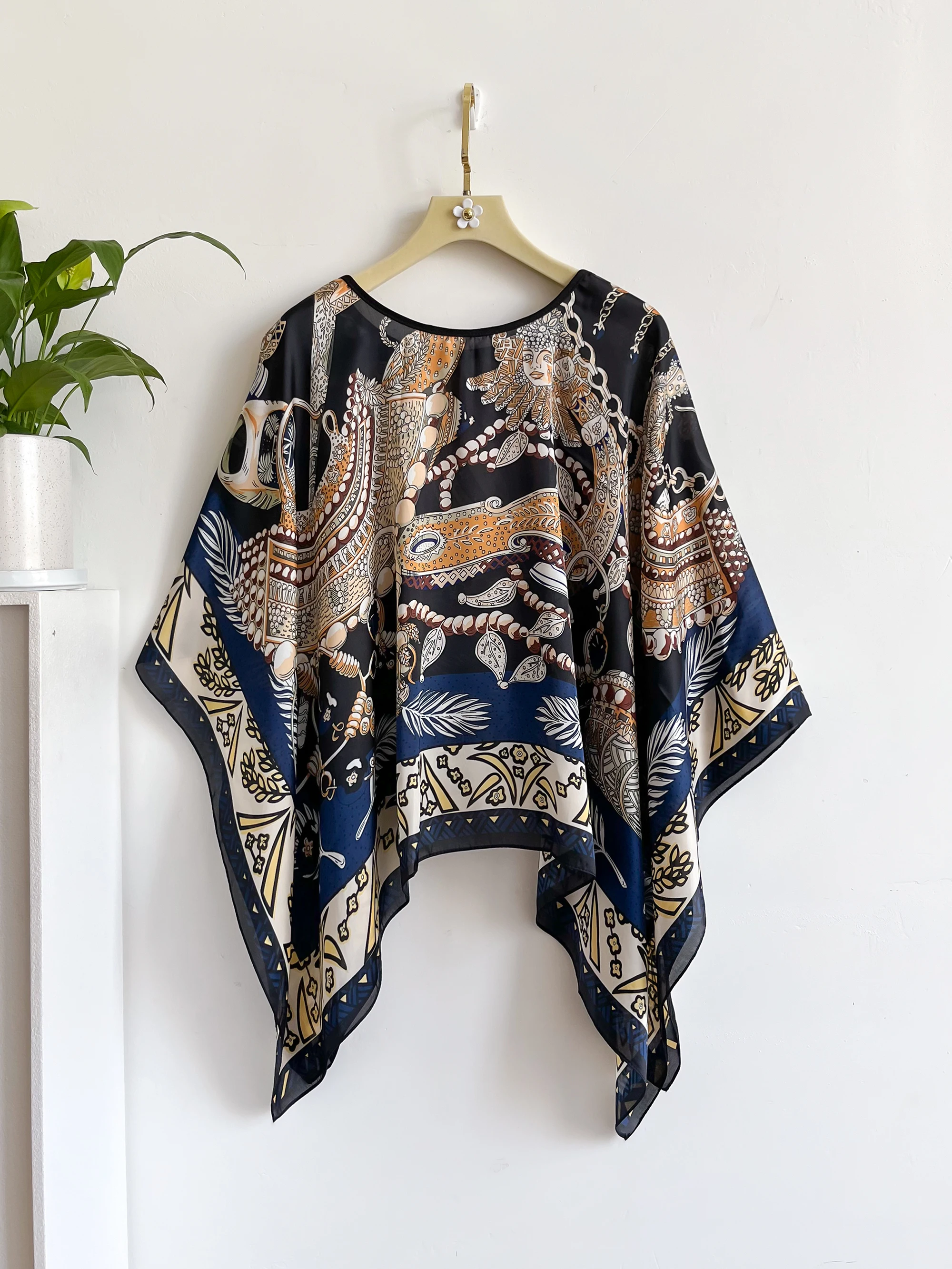 Poncho Pullover Shawl Sun Protection Scarf New Versatile Scarf Paired With Women's Loose Summer Sunscreen Leisure Clothing