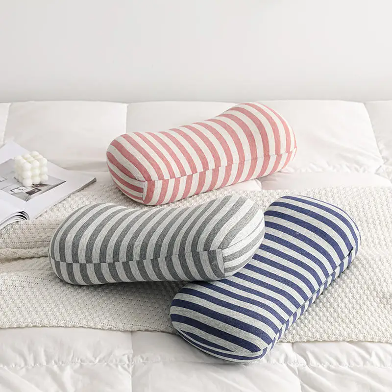 Knitted Fabric Memory Foam Sleeping Pillow Protects Neck Or Massage Legs Pillow On Bed And Sofa