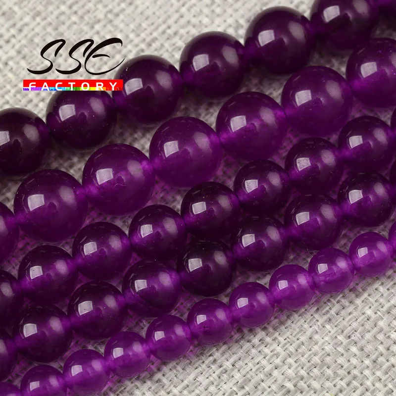 

7A натуральные Аметистовые бриллианты, круглые каменные бусины россыпью для изготовления ювелирных изделий своими руками, браслетов, ожерелий, подвесок 15 дюймов