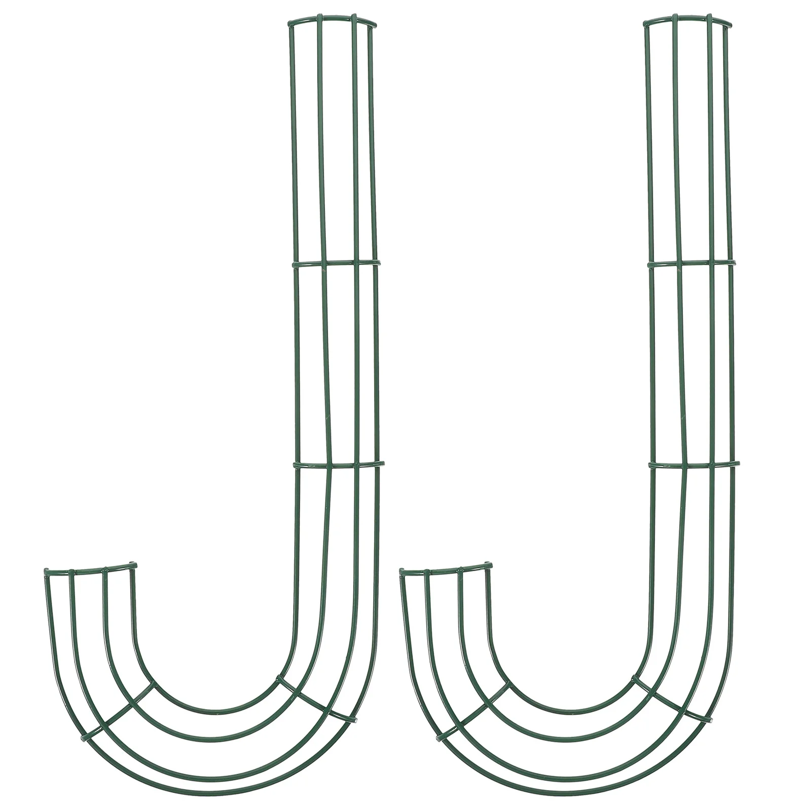 

Doitool Christmas Candy Cane Wire Wreath Frame J Letter Metal Floral Flower Frames Form Holder Floral Arrangements Rings Diy