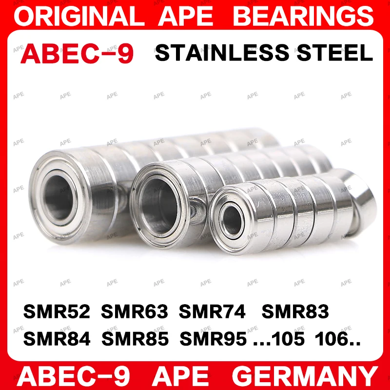 Premium Stainless Steel ABEC-9 Ball Bearings (5/10 pcs)