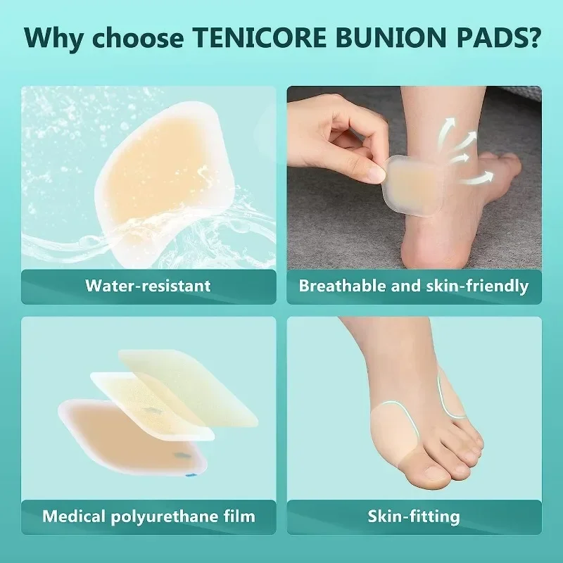10pcs Tech Love Invisible Gel Blister Patch Blister Plaster Effectively Relief Bunions Calluses and Heel Pain Foot Care Tools
