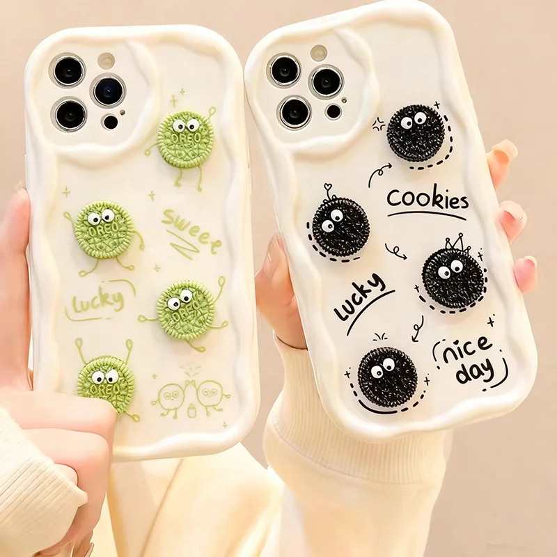Cute 3D Lucky Cookies Cartoon Soft Wave TPU Phone Case