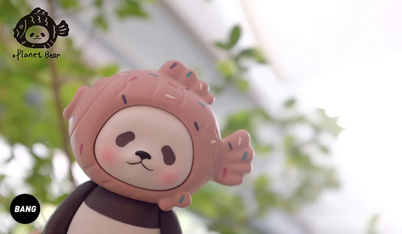 プラネットベアパニーピンクタイヤキパンダフィギュア,カワイ