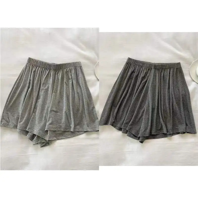 Description Picture 2 of itemSummer Women's Shorts Modal Breathable Solid Color Sports Fashion Casual High Waist Shorts Super Lightweight Home Clothes