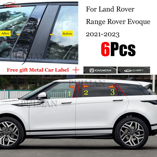 Neue heiße 6-teilige polierte Säulen pfosten passend für Land Rover Range  Rover Evoque 2021-2023