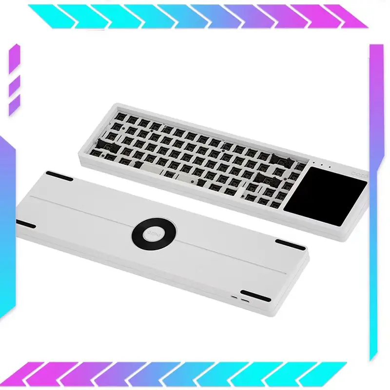 

Doio Kb67-01 Mechanical Keypad Tft Touch Screen Aluminium Alloy Wired 67 Key Hot Swap Gasket Rgb Keypad For Gamer Office Gifts