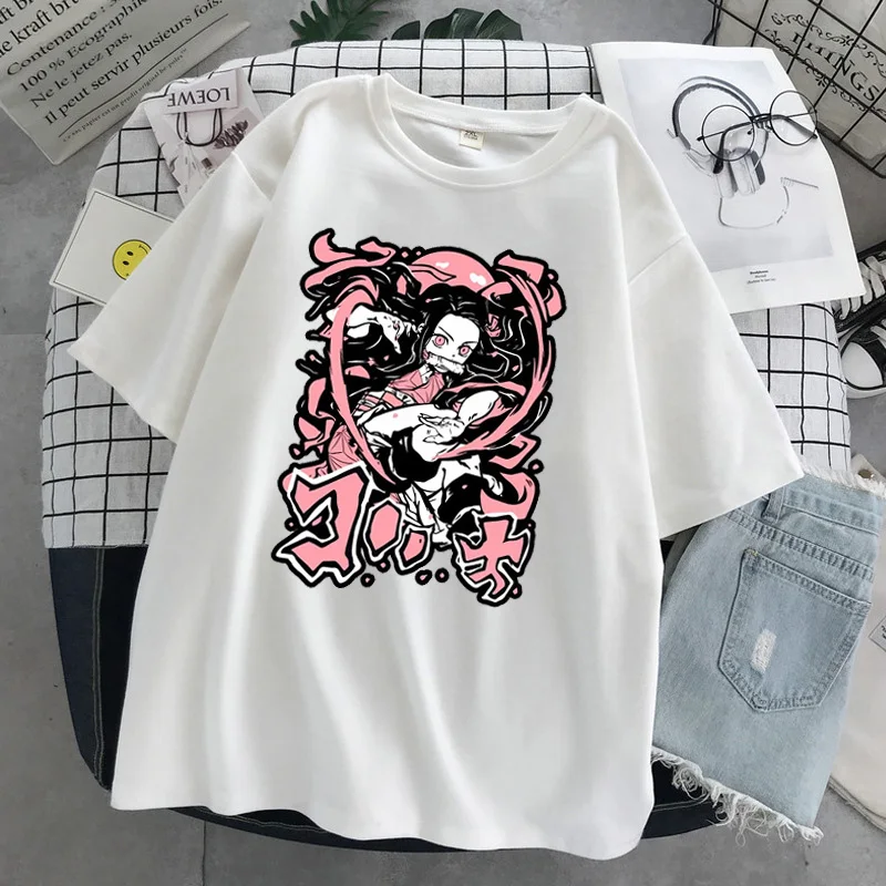 Camisetas femininas grandes kawaii, estampa de música haruku, camiseta curta gótica, manga curta, camiseta feminina preta para mulheres 379_voghion.com