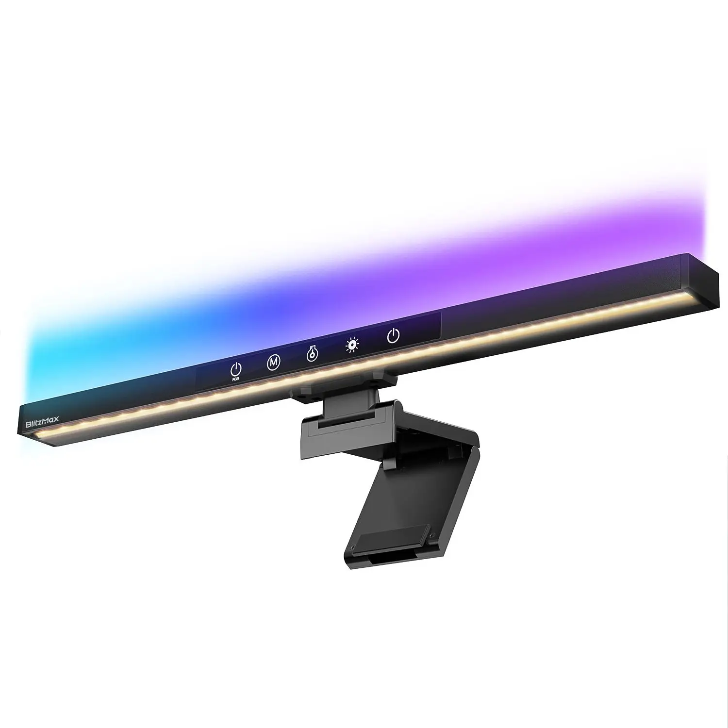 Blitzmax-lâmpada do Monitor do Computador Barra Clara do Rgb Cor Ajustável 5v 2a para a Casa e o Escritório