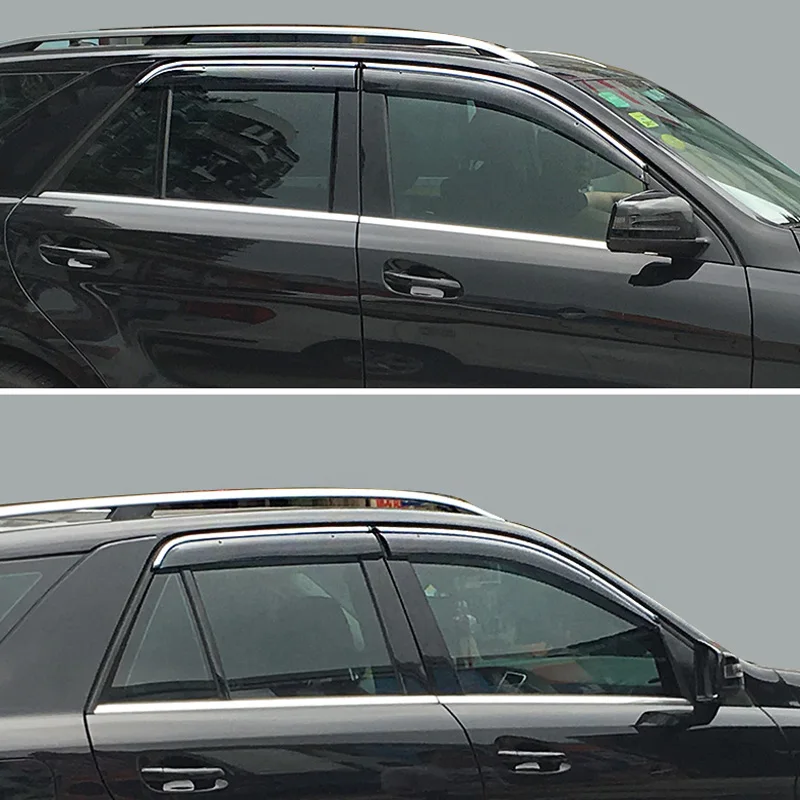 메르세데스-벤츠 M-클래스 GLE ML350 2012-2019 W166/C292 윈도우 바이저 윈드 디플렉터 햇빛 가리개 자동차 외부 액세서리