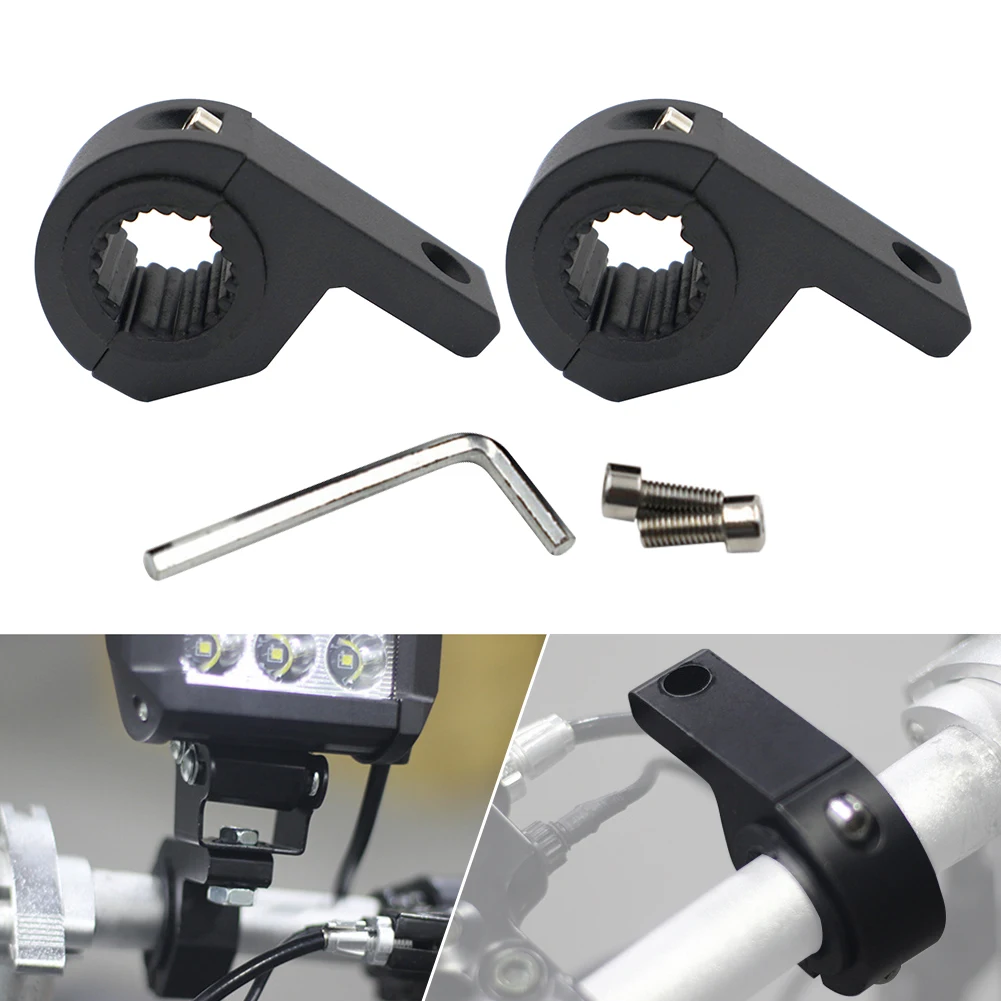 MotorcycleLEDHeadlightClampsBracketsTubeClampMountKitFor