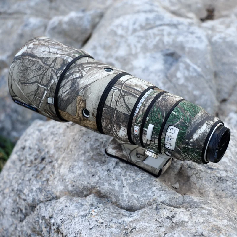 ROLANPRO Wasserdichter Objektivmantel für FUJI FUJINON XF 500 mm F5.6R LM OIS WR Camouflage Objektivabdeckung Guns Case Objektivschutzhülle – Detail 8