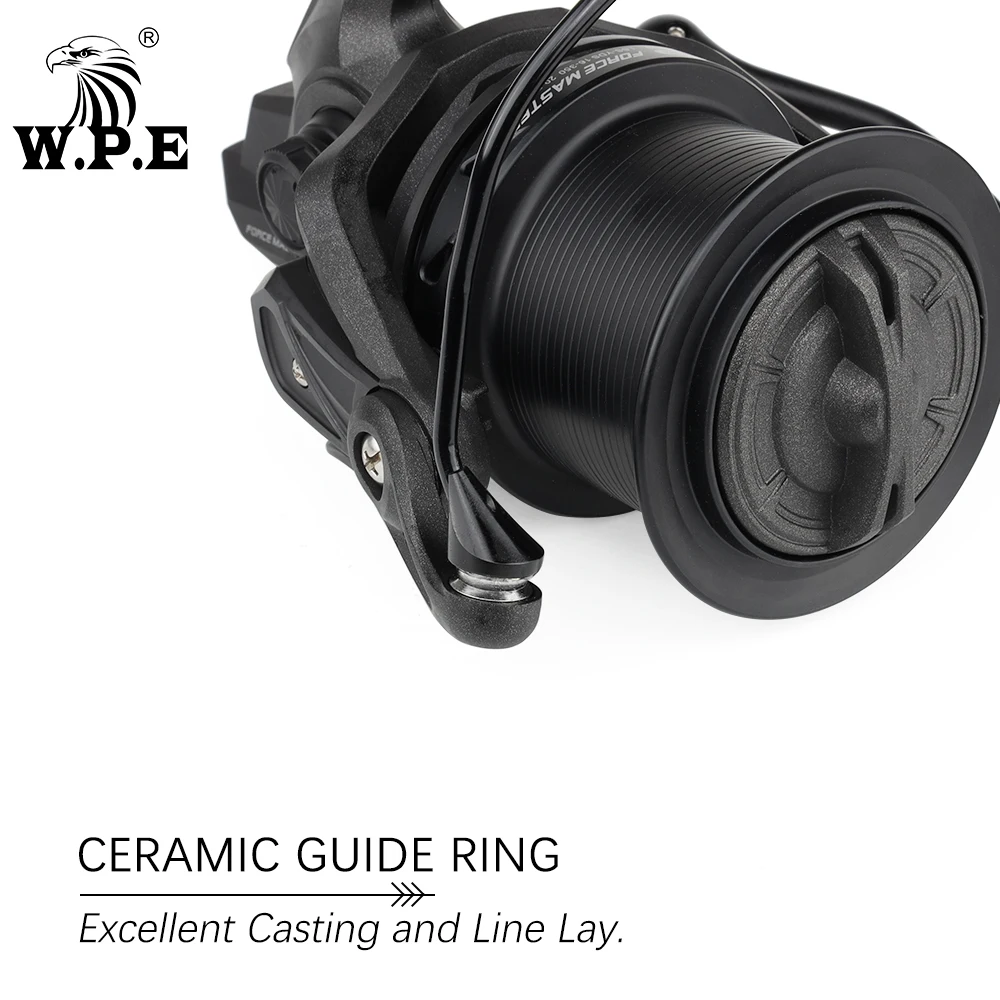 W.P.E FM9000 Carp Fishing Reel 9+1 Ball Bearings Spinning Reel 4.4:1 Gear Ratio Full Metal Line Spool Carp Fishing Tackle, spinning fishing reels,fishing reels