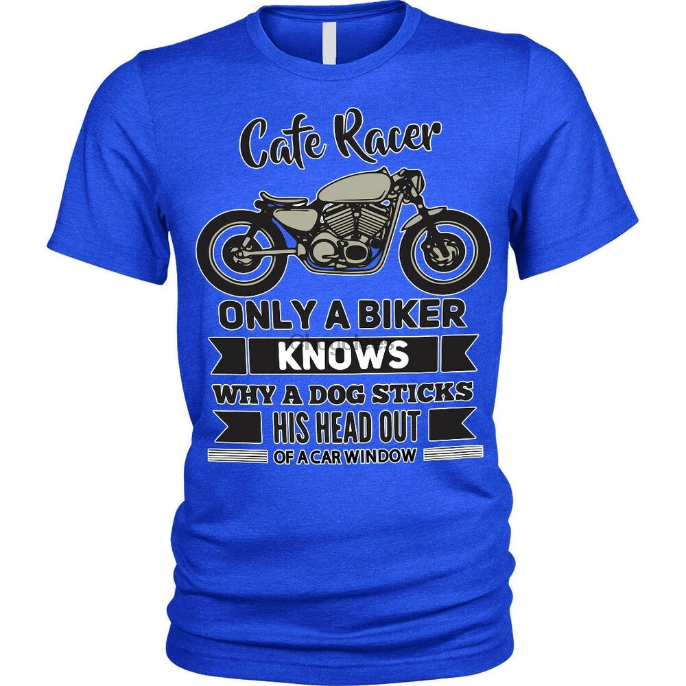 Мужская мотоциклетная футболка S to размера плюс Cafe Racer only a biker funny |