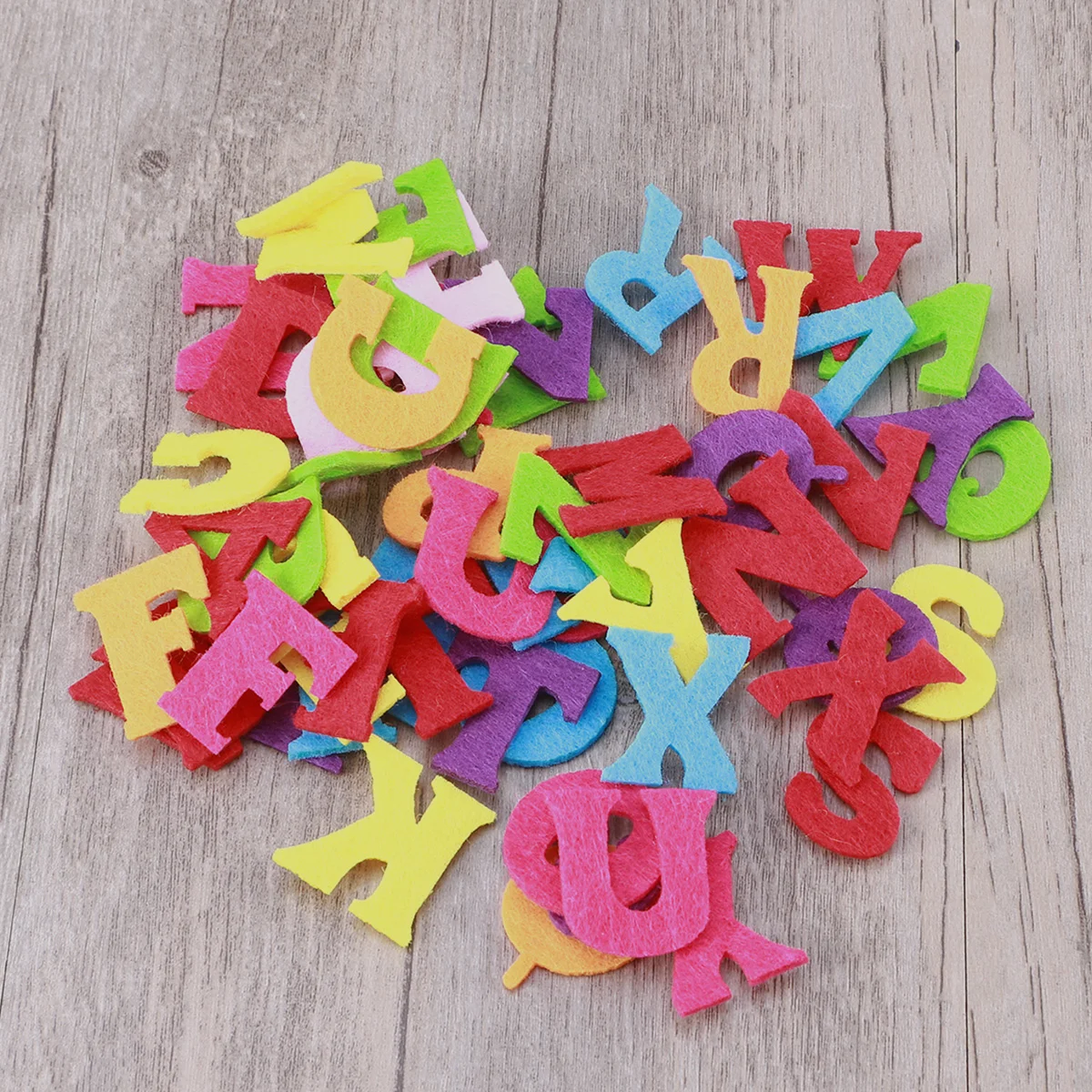 

50Pcs Colorful Non Woven Alphabet Letters Felt Abc Letters Fabric Felt Alphabet Letters for Kids Decoration and Crafts,