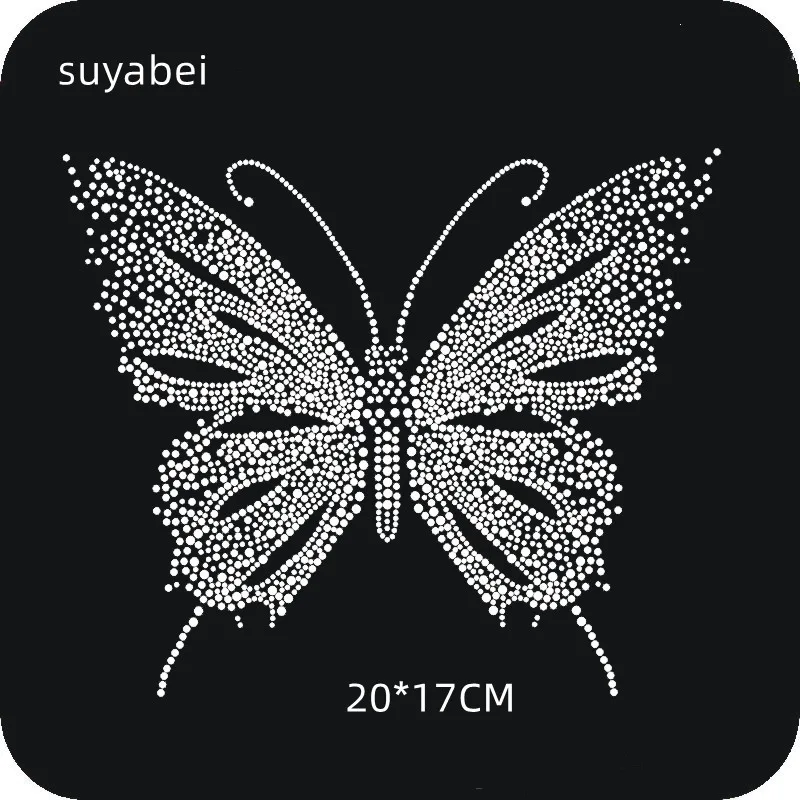 

Butterfly sticker transfers design iron on transfer patches hot fix rhinestone transfer motifs fixing rhinestones