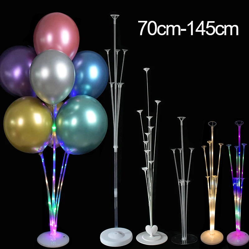 70cm-145cm Balloons Stand Metal Confetti Balloon Holder Column For Wedding Birthday Party Decor Balons Stick Balloon Accessories