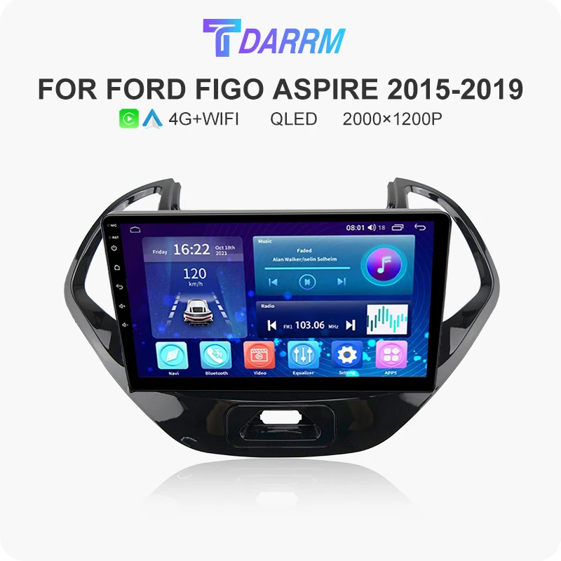 

Android 12 Car Radio Multimedia for Ford Figo Aspire Freestyle 2015 - 2021 Video Player Carplay Auto DVD GPS Navigation Player