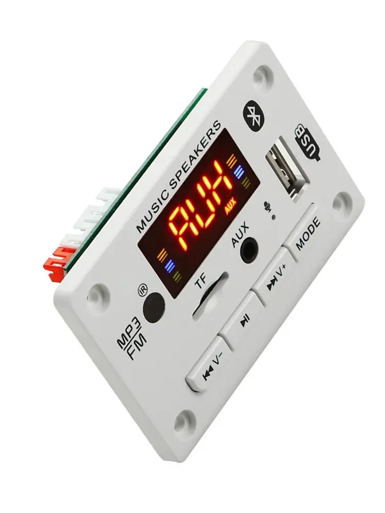 New DC12V Wireless Bluetooth 5.0 MP3 WMA Decoder Board Audio Module Support USB TF AUX FM Recording Car Accessories