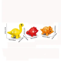 Montessori Matching Letters Color Sorting Matching Game Funny Dinosaur Fine Motor Toy  Children Preschool Educational Toy Gift 2