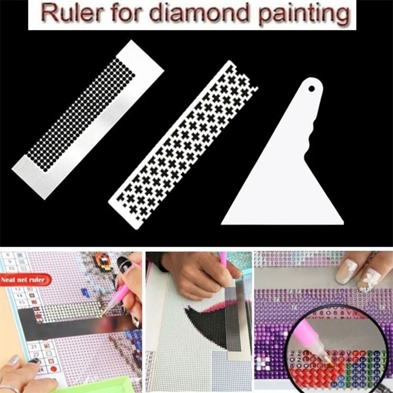 Stainless Steel Diamond Painting Ruler 1