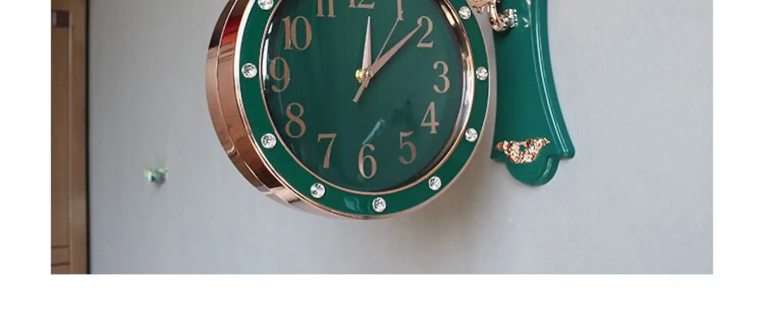 Modern Luxury Double Sided Clock Living Room Silent Double-Sided Clock Home Restaurant Wall Hanging Clock Decor Watch 15 Modern Luxury Double Sided Clock Living Room Silent Double-Sided Clock Home Restaurant Wall Hanging Clock Decor Watch