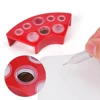 8 Holes Tattoo Ink Cup Holder Stand Makeup Accessories Random Color Trailer Supplies Tatoo Tool Pigment Brack Container 3