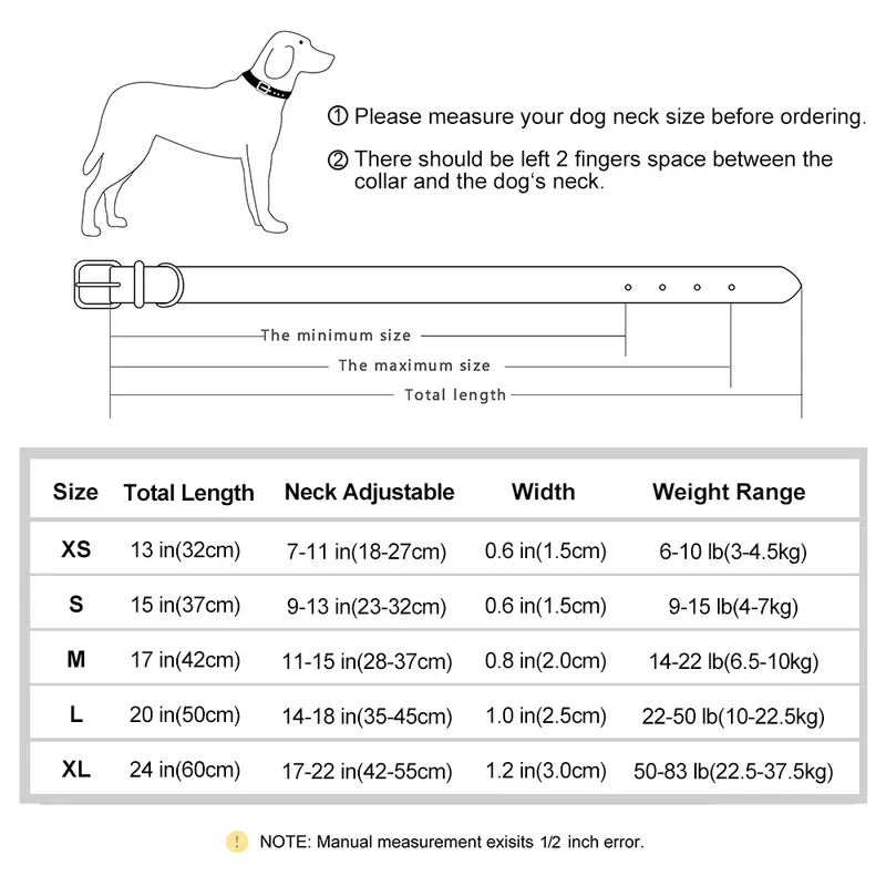Customized PU Leather Nameplate Dog Collar Soft Padded Dogs Collars Free Engraving Name for Small Medium Large Dogs Adjustable - Image 6