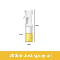 Versatile 2-Way Kitchen Oil Spray Bottle and Dispenser (200ml-Just spray oil)