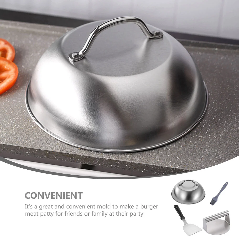 Metal Cooking Mold Smash Burger Press Tools Squeezer Patty Making Smasher Griddle Stainless Steel Handle Maker Household meat press