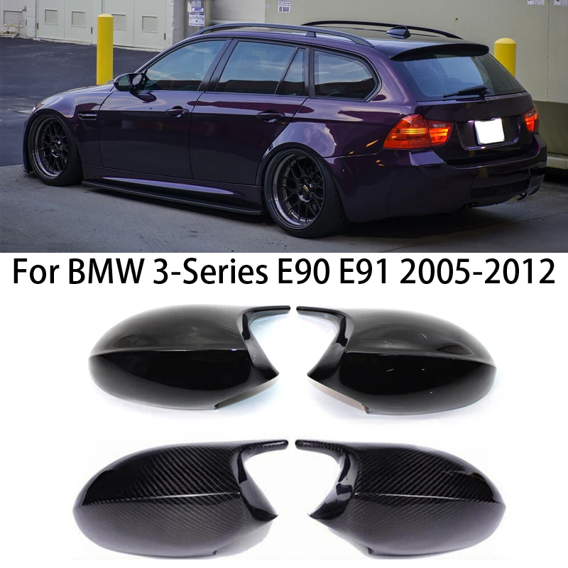 

Для BMW 3 серии E90 E91 2005-2010 2011 2012 M Стильный чехол из углеродного волокна для автомобильного зеркала заднего вида обшивка крышка аксессуары
